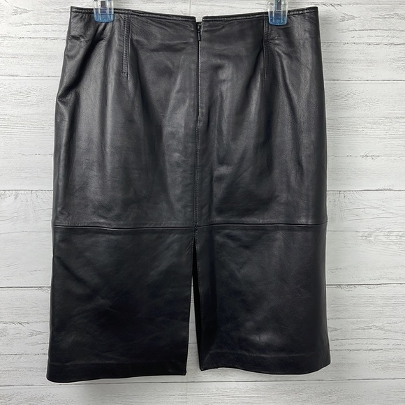 CACHE LAMBS LEATHER SKIRT - Picture 3 of 5